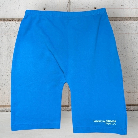 NWT Zara Blue Bike Shorts - Picture 2 of 5